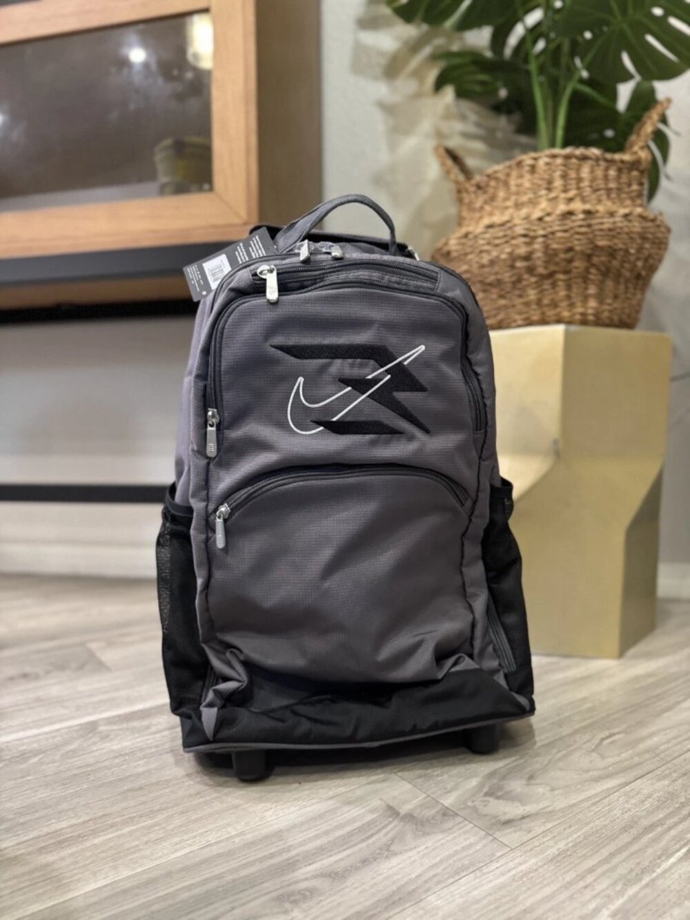 NEW! Nike 3Brand Rolling Duffle Backpack Travel Suitcase